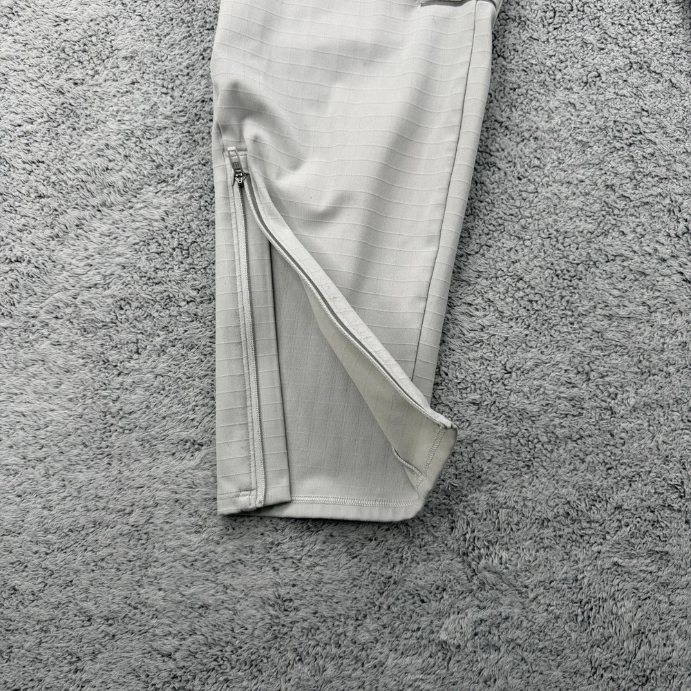Lululemon Fast Free Running Pant Men Small Gray Tapered Ankle Zip Pocket Stretch